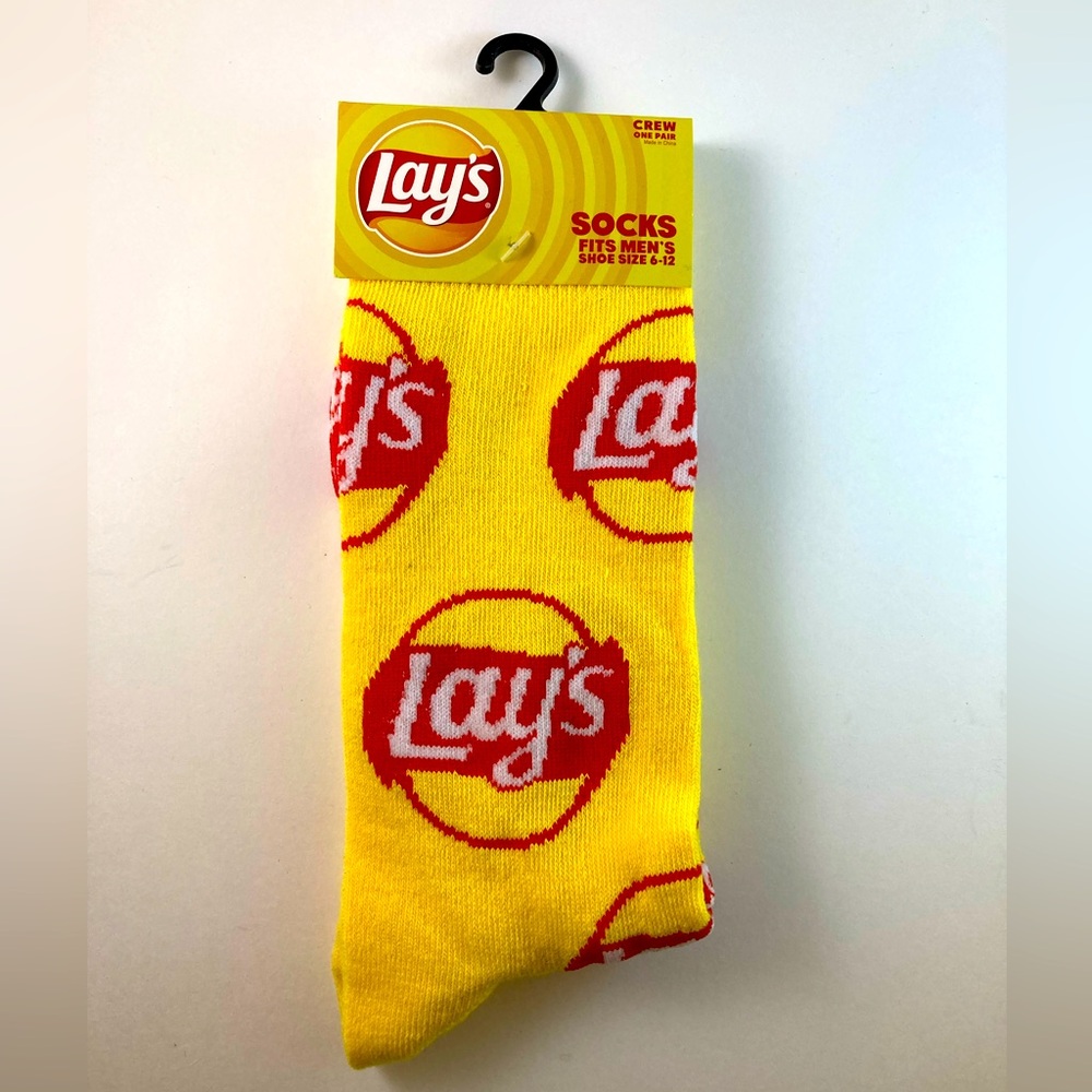 New! Men’s Novelty Lays Socks! Size 6-12